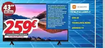 Mi electro Xiaomi 43 oferta
