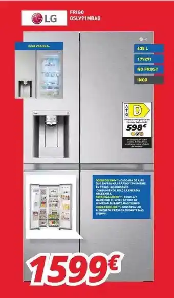 Mi electro Lg frigo gslv91mbad oferta