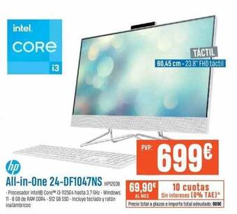 Beep Hp all-in-one 24-df1047ns oferta