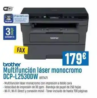 Beep Brother multifunción láser monocromo dcp-l2530dw oferta