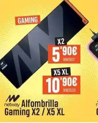Beep Netway alfombrilla gaming x2 x5 xl oferta