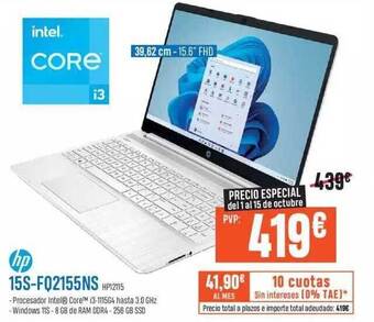 Beep Hp 15s-fq2155ns hp12115 oferta