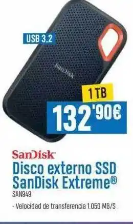 Beep Disco externo ssd sandisk extreme oferta