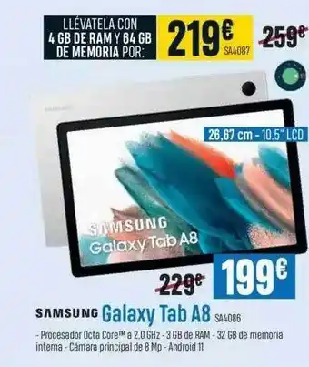 Beep Samsung galaxy tab a8 sa4086 oferta