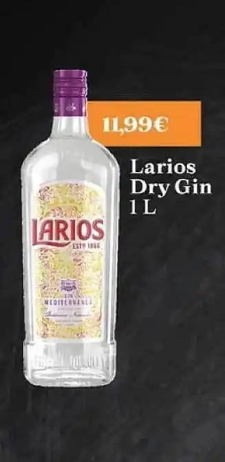 Maskom Supermercados Larios dry gin oferta