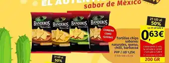 Maskom Supermercados Tortillas chips sabores: naturales queso chilli barbacoa oferta