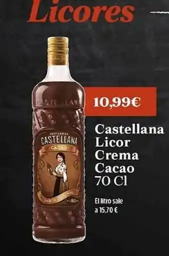 Maskom Supermercados Castellana licor crema cacao oferta