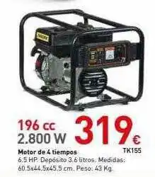 Mi Bricolaje 196 cc 2.800 w motor de 4 tiempos oferta