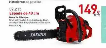 Mi Bricolaje Motosierras de gasolina 37.2 cc oferta
