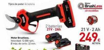 Mi Bricolaje Tijera de podar de bateria motor brushless oferta