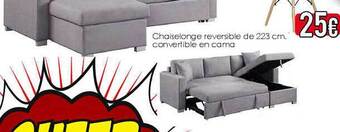 Atrapamuebles Chaiselonge reversible de 223 cm convertible en cama oferta