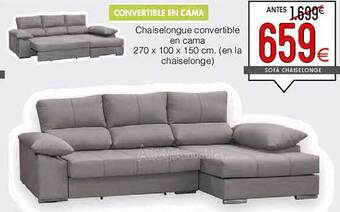 Atrapamuebles Chaiselongue convertible en cama oferta