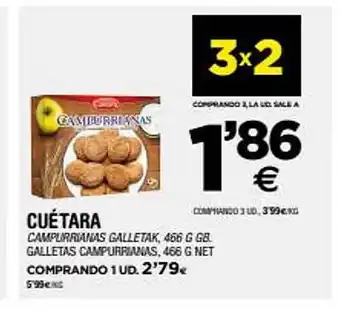BM Supermercados Cuétara galletas campurrianas oferta