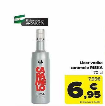 Carrefour Licor vodka caramelo riska oferta