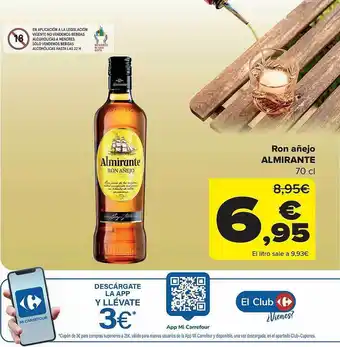 Carrefour Ron añejo almirante oferta