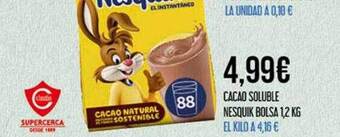 Claudio Cacao soluble nesquik bolsa oferta