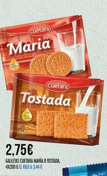 Claudio Galletas cuetara maría o tostada oferta