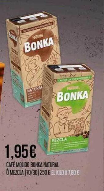 Claudio Café molido bonka natural o mezcla oferta