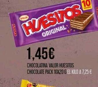 Claudio Chocolatina valor huesitos chocolate pack 10 oferta