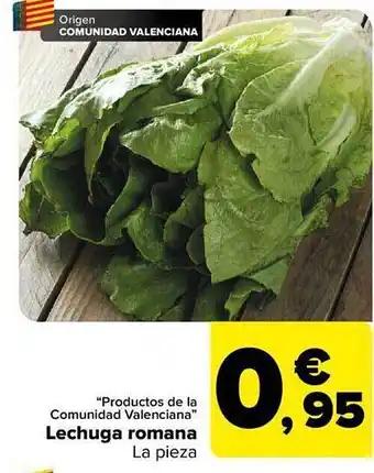 Carrefour Lechuga romana la pieza oferta
