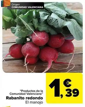 Carrefour Rabanito redondo el manojo oferta