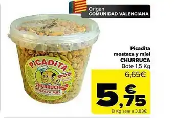 Carrefour Picadita mostaza y miel churruca bote oferta
