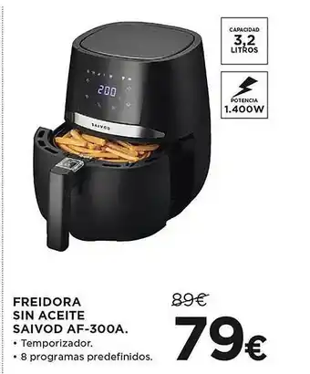El Corte Inglés Freidora sin aceite saivod af-300a oferta
