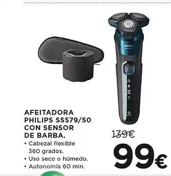 El Corte Inglés Afeitadora philips s5579 50 con sensor de barba oferta