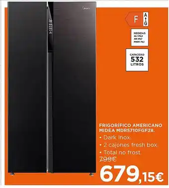 El Corte Inglés Frigorífico americano midea mdrs710fgf28 oferta