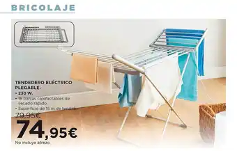 El Corte Inglés Tendedero eléctrico plegable oferta