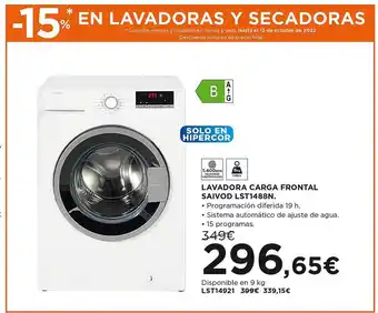 El Corte Inglés Lavadora carga frontal saivod lst1488n oferta