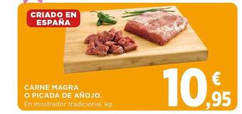 El Corte Inglés Carne magra o picada de añojo oferta