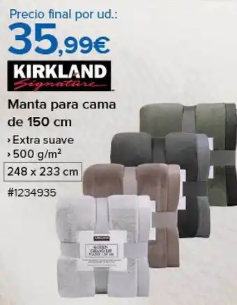 Costco Kirkland signature manta para cama de 150 cm oferta