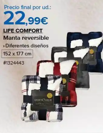 Costco Life comfort manta resersible oferta