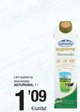 SPAR Llet suprema desnatada asturiana oferta