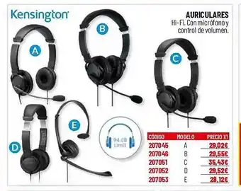 Carlin Kensington auriculares oferta