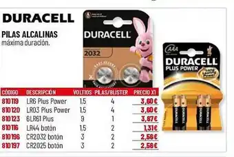 Carlin Duracell pilas alcalinas oferta
