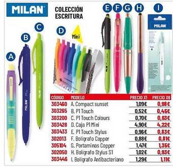 Carlin Milan colección escritura oferta