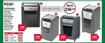 Carlin Rexel destructoras oferta