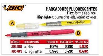 Carlin Marcadores fluorescentes bic oferta
