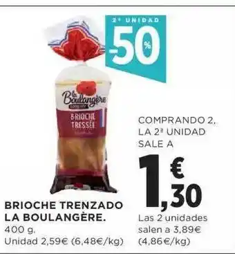 El Corte Inglés 2a unidad -50% brioche trenzado la boulangère oferta