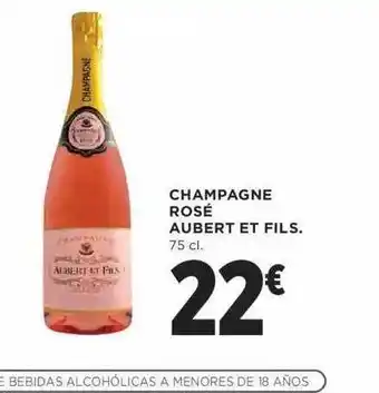 El Corte Inglés Champagne rosé aubert et fils oferta