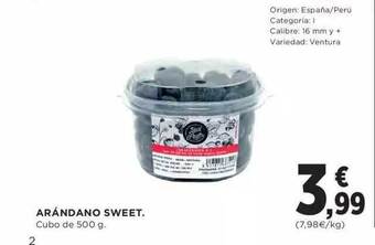El Corte Inglés Arándano sweet oferta