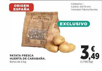 El Corte Inglés Patata fresca huerta de carabaña oferta