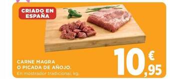 El Corte Inglés Carne magra o picada de añojo oferta