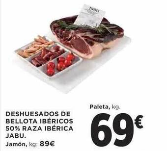 El Corte Inglés Deshuesados de bellota ibéricos 50% raza ibérica jabu oferta
