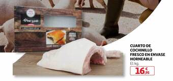 Alcampo Cuarto de cochinillo fresco en envase horneable oferta