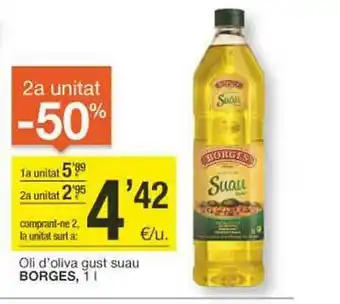 BonpreuEsclat 2a unitat -50% oli d'oliva gust suau borges oferta