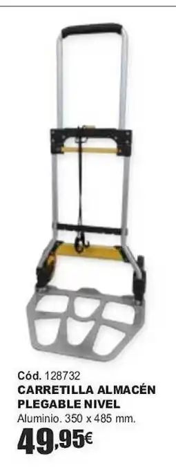 Ferrcash Carretilla almacén plegable nivel oferta