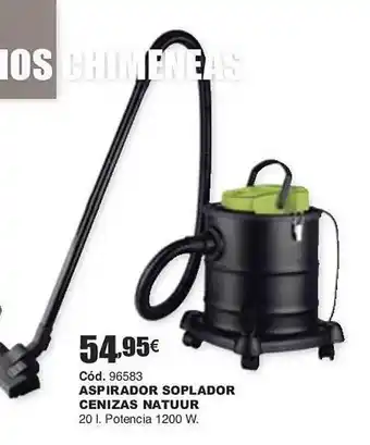 Ferrcash Aspirador soplador cenizas natuur oferta